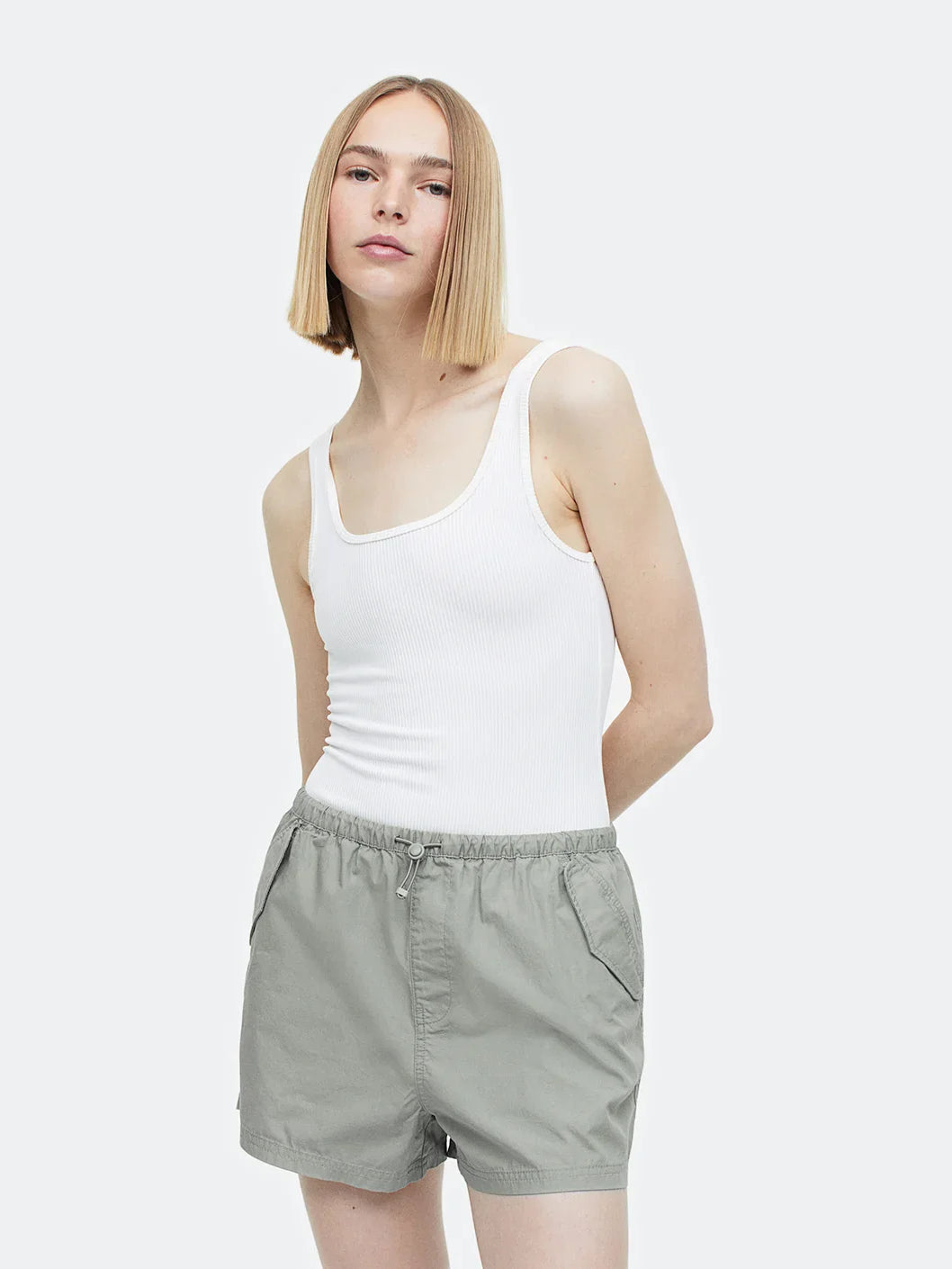 Cotton Parachute Shorts