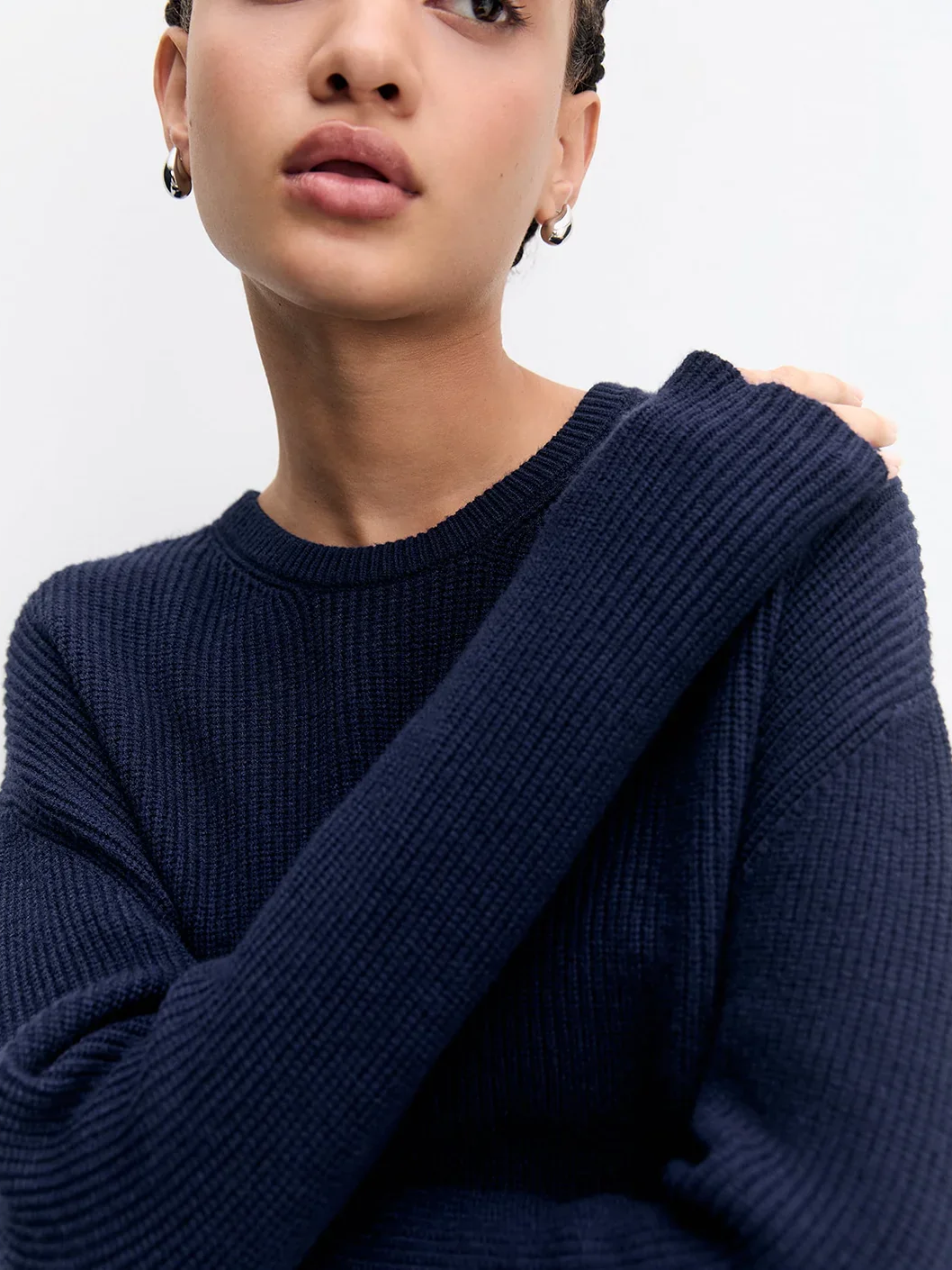 Cropped Knit Sweater